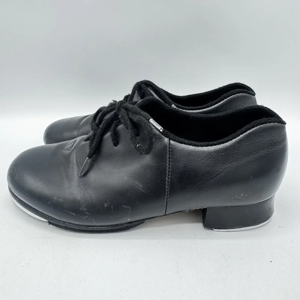 Bloch Tap Shoes Kids 12 M Black Excellent Leather Tap Oxford 392090